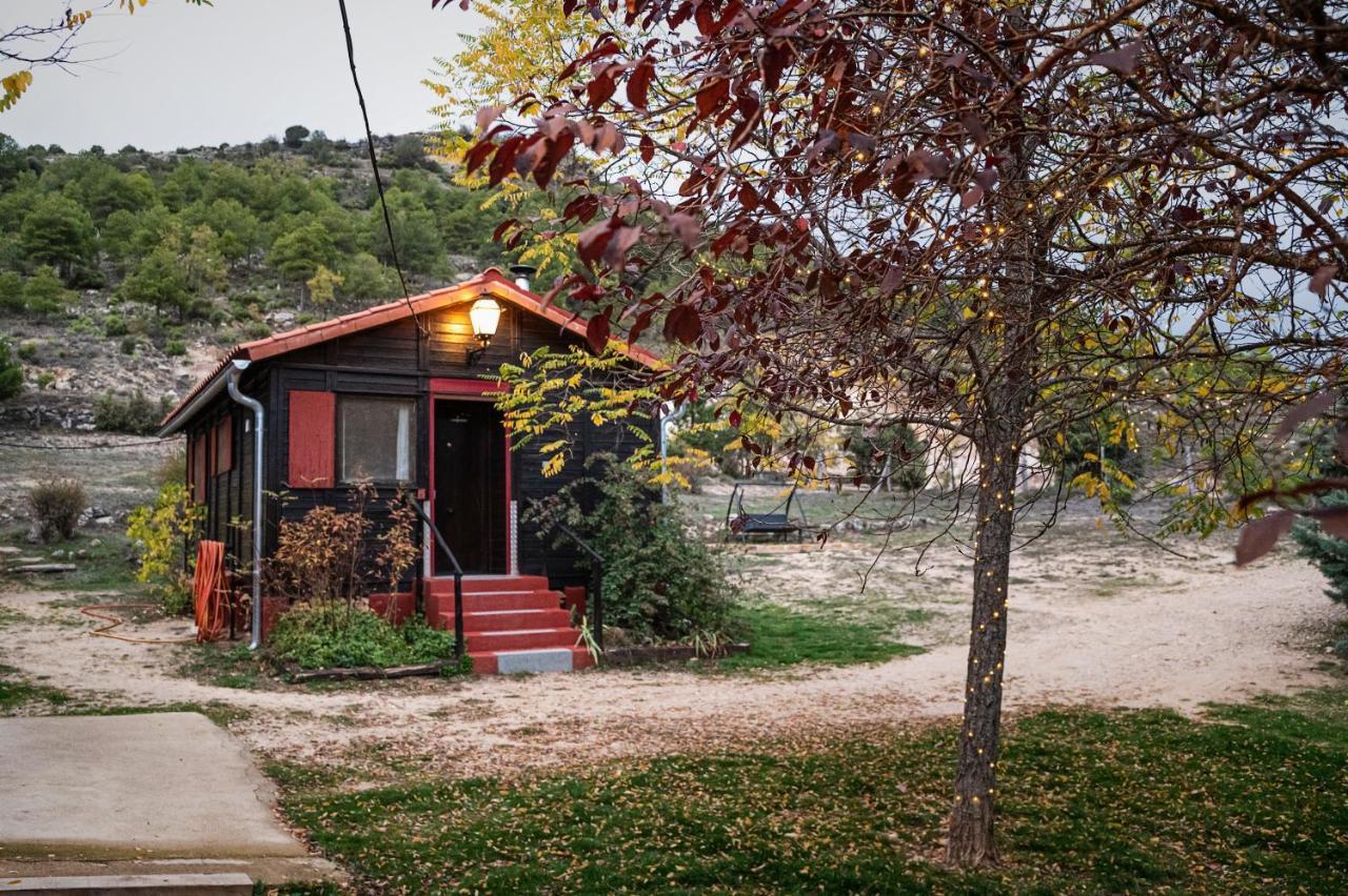 Gasthaus Casa Rural La Canadiense Log Cabin Buenache de la Sierra Exterior foto
