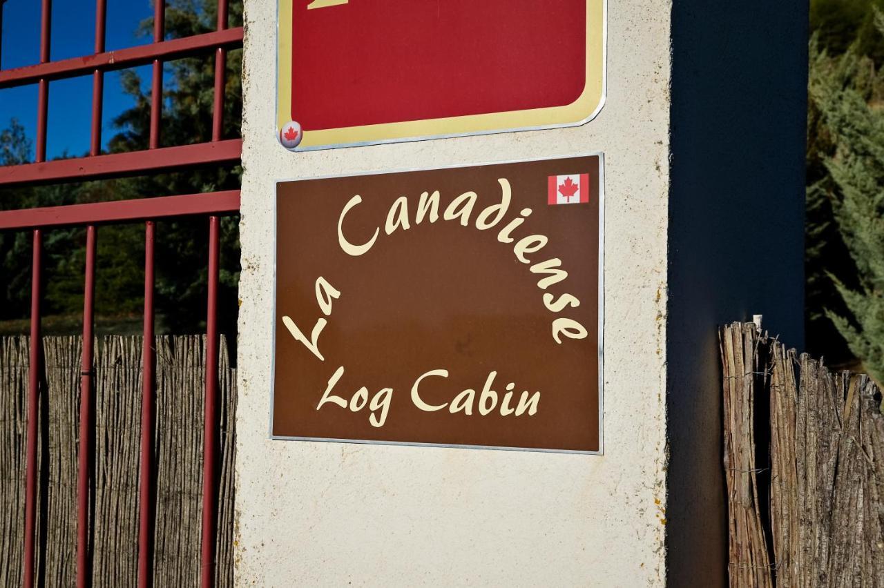 Gasthaus Casa Rural La Canadiense Log Cabin Buenache de la Sierra Exterior foto