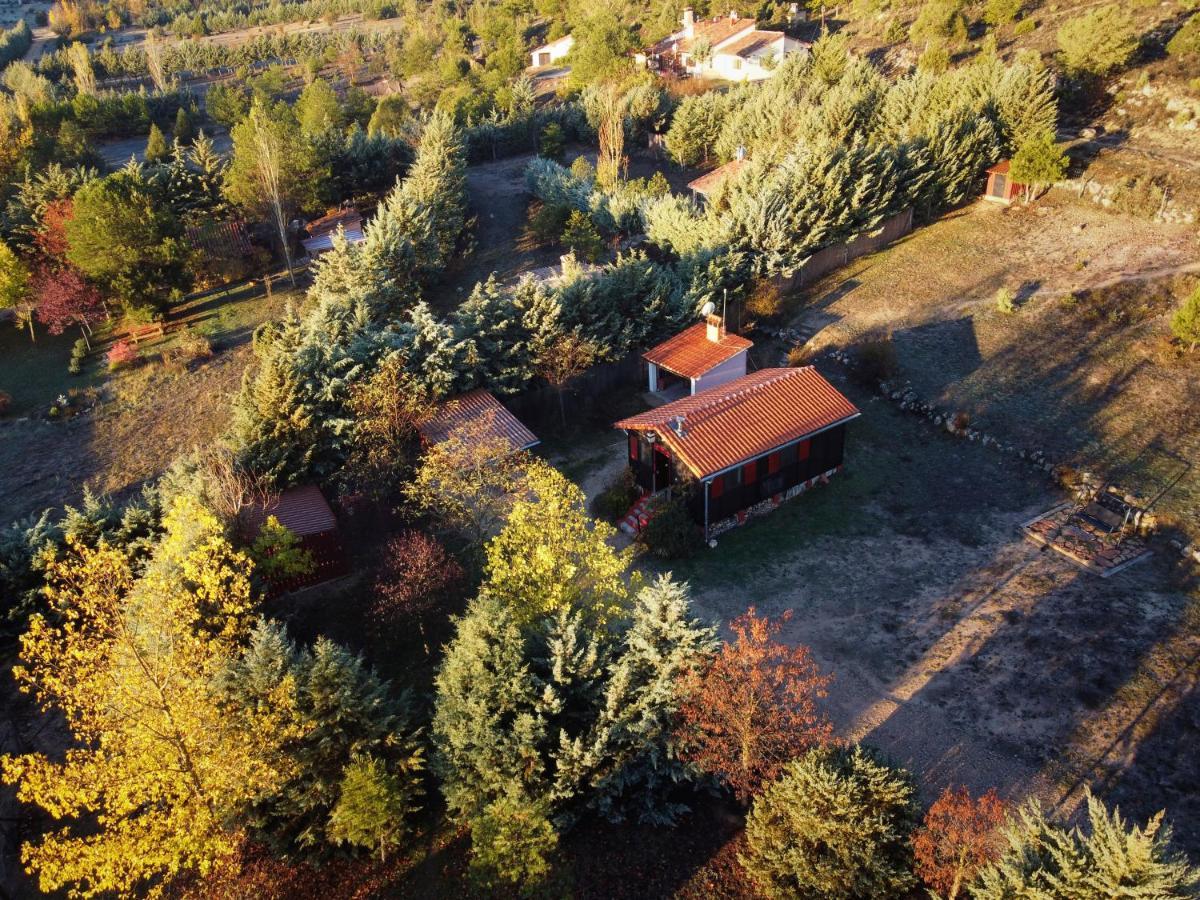 Gasthaus Casa Rural La Canadiense Log Cabin Buenache de la Sierra Exterior foto