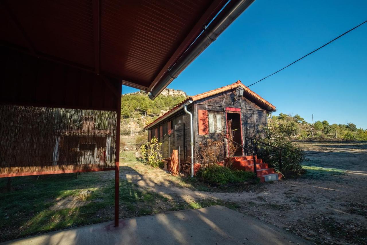 Gasthaus Casa Rural La Canadiense Log Cabin Buenache de la Sierra Exterior foto
